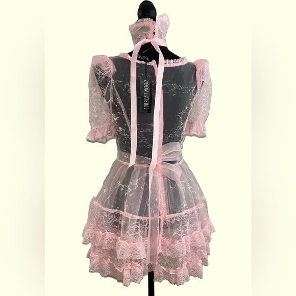 CURRENT MOOD / DOLLS KILL Pretty Imperfect Light Pink Mini Dress - Picture 3 of 5